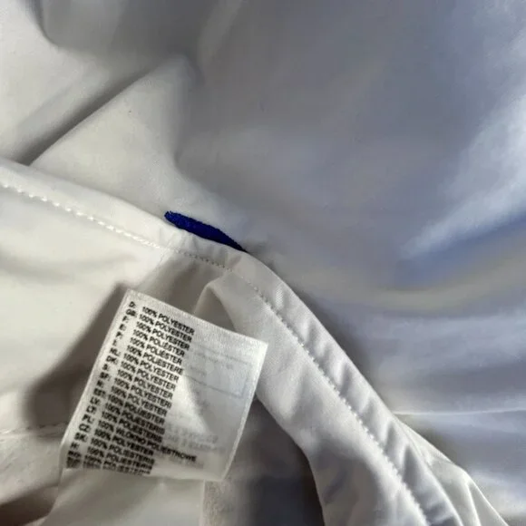Adidas Mens White & Blue Karate Martial Art Jacket XXL Zip Up Activewear Pockets